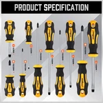 11-PIECES Magnetic Screwdriver Set 5 Phillips Flat Head Tips Magnetizer Tool. Fixed Price $12.49.