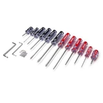 Steelman 16 Piece Clear Handle Slotted Phillips Head Screwdriver Set 42051. Fixed Price $37.99.