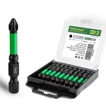 Hitscrews Inch Anti Slip Phillips Impact Driver Bits #2, 2"-10PCS, Black. Fixed Price $24.64.