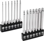 14PC Security Torx Bit Set 3" Long Tamper Proof Star Screwdriver 1/4" He. Fixed Price $17.99.