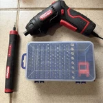 Hyper Tough Mini Cordless Screw Driver With Attachments. Fixed Price $20.00.