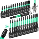 Grenpro Torx Bit Impact Driver Set, S2 T7-T40(1"&2"*29PCS). Fixed Price $20.49.
