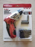 New Hyper Tough 4V Lithium-ion Cordless Screwdriver Pivot Handle AQ70008G. Fixed Price $18.99.