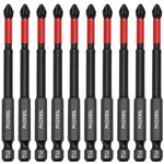 10 Pack Phillips PH2 Magnetic Screwdriver Set, Anti Slip Drill Tools.... Fixed Price $8.26.