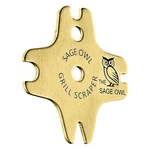 Sage Owl Bristle-brass Bbq Grill Scraper Safe Cleaner For Outdoor Gri.... Fixed Price $20.57.