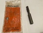 Black & Decker #5343 Vintage Spring Collar 3/8" Slotted/flat Screwdriver Bit. Fixed Price $15.00.