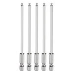 Harfington 5PCS Ball End Hex Screwdriver Bit H2.5 + 4" Long, Silver. Fixed Price $15.86.