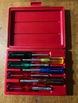 Proto - 7 Piece Hollow Round Shank Nut Driver Set Sae 3/16" 1/2" With Case. Fixed Price $48.00.