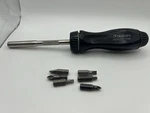 Vintage Snap-on SSDMR4B Ratcheting Screwdriver 6 Bits. Fixed Price $45.00.