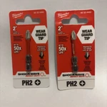 Milwaukee 48-32-4462 Shockwave Impact/drill Driver PH2 2" Power Bit Pack. Fixed Price $8.00.