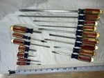 Vintage Usa Craftsman Forged Screwdivers Mixed SET-27 Screwdrivers Total. Fixed Price $69.50.