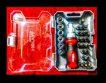 Hyper Tough 27PC Mini Stubby Set,ratchet,sockets,screwdriver Bits+ Case!. Fixed Price $10.99.