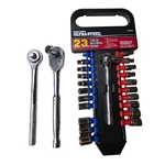 Ultra Steel Piece 1/4IN Dr Sae Metric Socket Set UA20023A Extra Ratchets K2. Fixed Price $49.99.