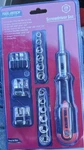 Tool Bench 29-PIECE Screwdriver Set Box Case Ratchet Sockets Bits Black Orange. Fixed Price $21.00.