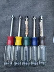 Sears Craftsman Usa Nos 5PC Sae Nutdriver Set New 1/4 -7/16 4196 Stickers. Fixed Price $32.00.