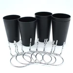 Moicstiy 6 Set Pegboard Bins With Rings, Style Hooks Black. Fixed Price $18.54.