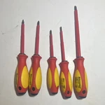 Maxxpro Insulated Screwdriver Set Phillips Slotted 5PC Red Yellow Steel Models. Fixed Price $17.99.