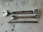 3PC Sk Tool Lot - 12MM 17MM Wrenches + 1/4" Drive Extension Usa Great Cond.. Fixed Price $29.99.