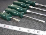 5PC Green Hard Handle Sk Tools Usa Screwdriver Set Lite Use 81004. Fixed Price $88.25.