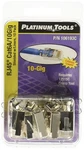 Platinum Tools 106193C RJ45 CAT6A Gig Shielded Connector W/ Liner, Piece. Fixed Price $20.66.