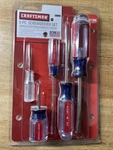 Nos Craftsman Usa 5 Pc. Screwdriver Set Slotted Made In 47137. Fixed Price $17.99.