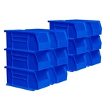Akro-mils 12 Pack Akrobins Plastic Storage Bins, Space-saving Organizers, Blue. Fixed Price $47.09.