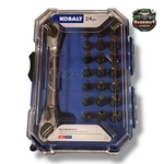 Kobalt 24 Pc 1/4" & 5/16" Double End Ratchet Wrench/right Angle Bit Driver +case. Fixed Price $38.95.