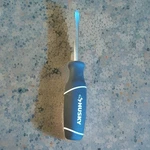 Husky Usa Black And White Square Shaft Slotted Flathead Screwdriver 1/4" X. Fixed Price $12.20.