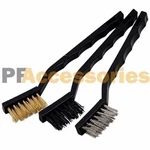3 Pcs Mini Stainless Steel Brass Nylon Wire Brush Set Cleaning Detailing Polish. Fixed Price $8.89.