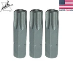 3X Torx Star Security 25MM 1/4" Hex Shank Screwdriver Bit Hardened 1". Fixed Price $10.42.