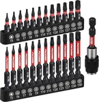 25-PIECE Torx Bit Set, 1''&2.5'' Security Tamper Proof Impact Screwdriver. Fixed Price $11.99.