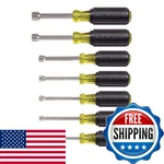 Klein 631 Set, Made Usa, Nut Driver W/hex Sizes 3/16, 1/4,. Fixed Price $89.64.