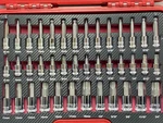 Mac Tools 40PC 3/8" & 1/2 Drive Sae Metric Hex Bit Set (UD6036214). Fixed Price $450.00.