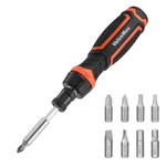 Valuemax Ratcheting Screwdriver, 9-IN-1 Multi Black And Orange. Fixed Price $18.14.