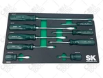 Sk Hand Tools 86006 9PC Combination Screwdriver Phillips/slotted Set. Fixed Price $142.49.