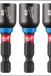 Milwaukee 49-66-4525 3/8 In. X 1-7/8 Magnetic Nut Driver 10PC. Fixed Price $21.99.