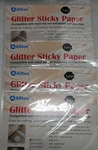 Lot Of 4 Single Sheet. Allton Glitter Sticky Paper 12"X12"X1-SATIN Silver.. Fixed Price $19.95.