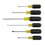 Stanley Screwdriver Set Alloy Steel Cross-ground Tips Rubber Grip Handle 6-PIECE. Fixed Price $28.47.