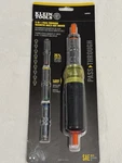 Klein Tools 32809MAG 9-IN 1 Passthrough Sae Multi-nutdriver W/magneticbase New!!. Fixed Price $27.00.