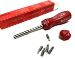 New Snap-on 100TH Anniversary Ratcheting Screwdriver SSDMR4BMRZ With Bits. Fixed Price $109.99.