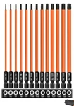 Saipe 13PIECE 6 Inch /150 Mm Long Torx Bit Set For Impact Driver, S2 Steel St.... Fixed Price $27.45.