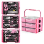 Workpro 8V Pink Cordless Drill Driver 43PCS Tool Set Lithium-ion Power Bit. Fixed Price $63.99.