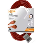 Hdx 100 Ft. 16/3 Light Duty Indoor/outdoor Extension Cord, Orange HD#277-525. Fixed Price $28.99.