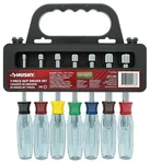 Husky 106300071 7-PIECE Sae Non-metric Nickel-chrome Plated Nut Driver Set. Fixed Price $24.00.