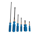 Channellock Hold-e-zee Flat Head Screwdriver 6PC Blue Handle Usa 510,77,54,72,53. Fixed Price $125.49.