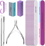 Subay 15-PCS Nail File & Buffer Kit Manicure Tools Set Cuticle Art. Fixed Price $14.49.