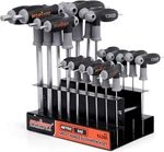 Horusdy 18-PIECE T-handle Wrench Set, Inch/metric Long Arm Ball End Hex Ke. Fixed Price $96.50.