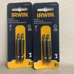 Irwin IWAF22TX202 Torx T20 In. Power Bit Steel (2 Packs). Fixed Price $8.56.