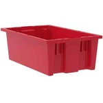Pack Akro-mils 35180RED Nest & Stack Totes: 6" High X 18" Long 11" Wide. Fixed Price $128.07.