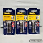 3- Irwin #1 1870985, Double Pack, Ended 3/8 Square Bit. Fixed Price $17.99.